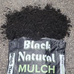 Dyed Black Double Shredded Hardwood Mulch