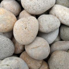 Small Buff Mexican Beach Pebbles