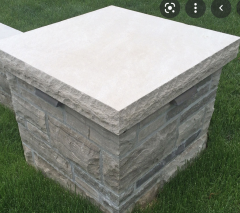 Indiana Limestone Cap 24" x 24" x 2.25"