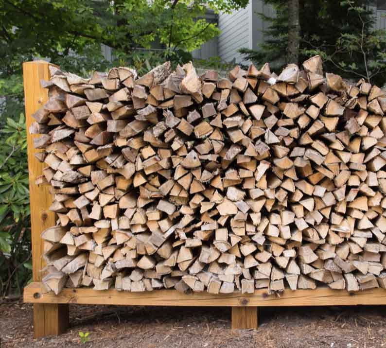 Seasoned Firewood Stacked Firewood Logs