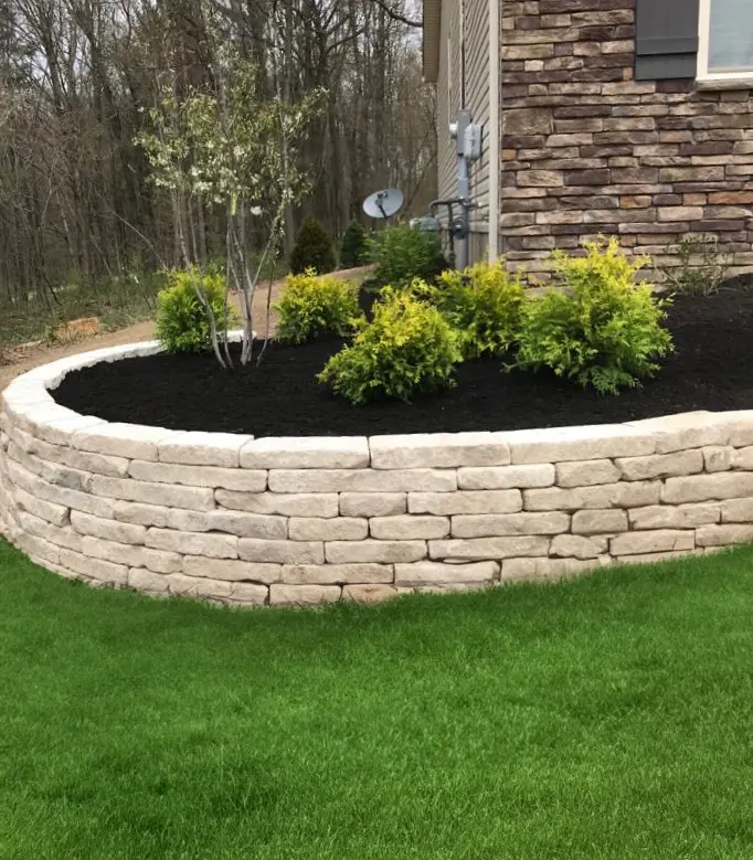 mulching river rock landscaping
