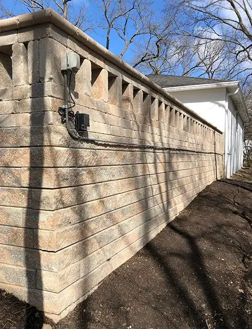 Retaining Wall patio elevated patio