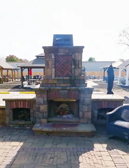 outdoor fireplace builder