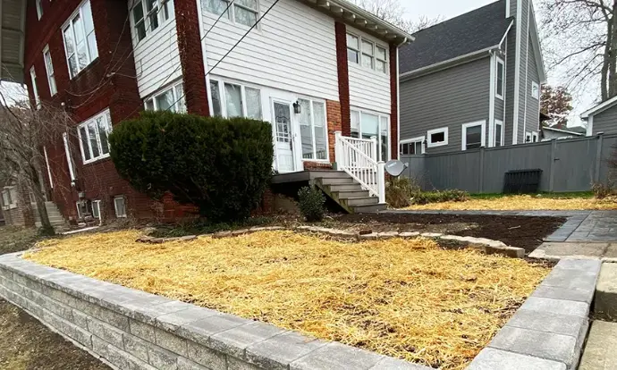 Hydroseeding and traditional lawn seeding service Mr. Mulch