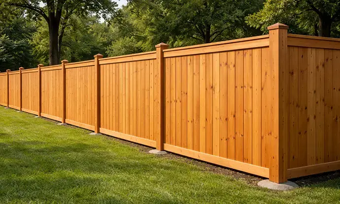 privacy fence install in Central ohio