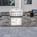 Unilock Beacon Hill Flagstone Smooth Small Rectangle Concrete Paver Patio Install