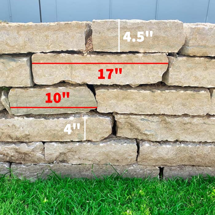 Stone landscaping wall Rustic Buff landscaping stone