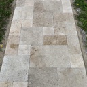 Travertine Tile walkway/patio