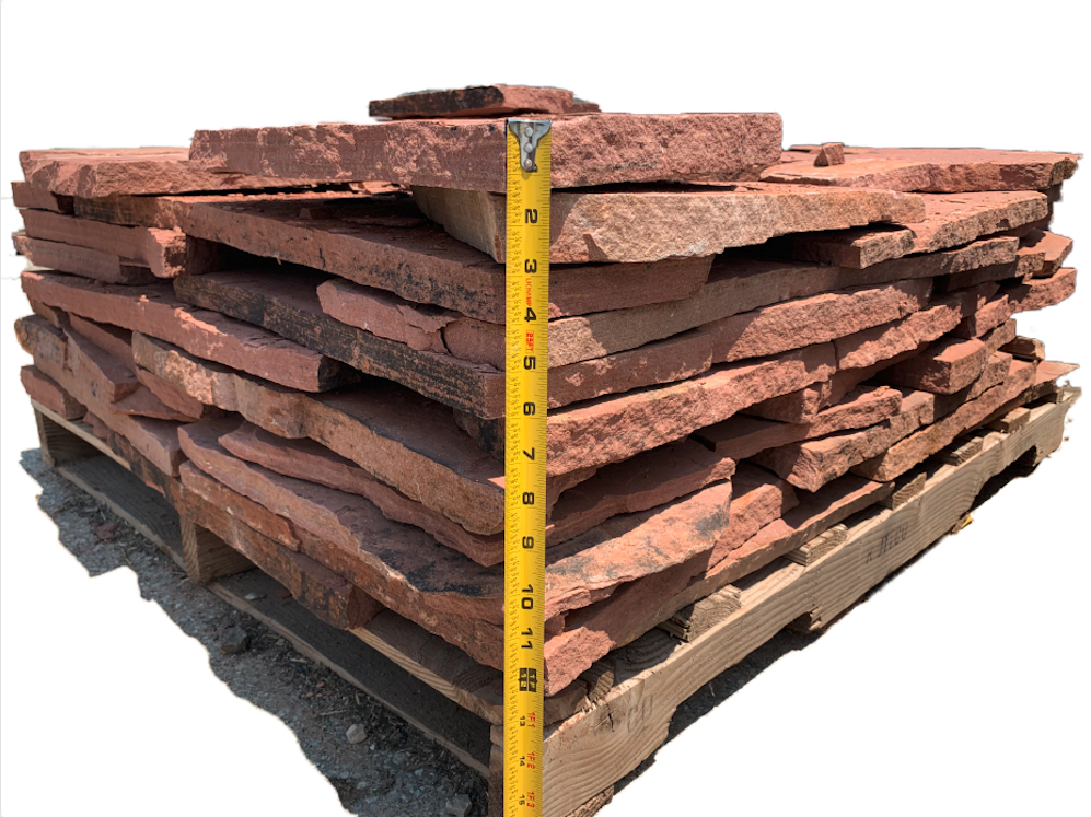 red natural stone columbus