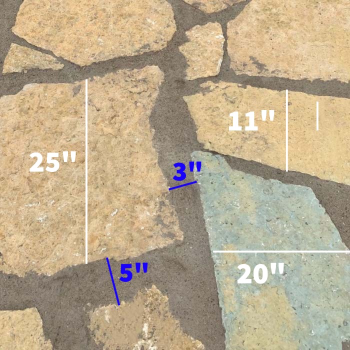 Southern Buff Flagstone dimensions