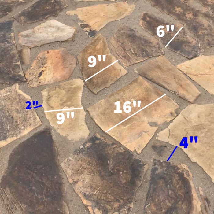 natural stone patio Oklahoma Medium