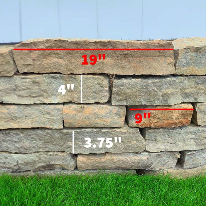 Rustic Buff 8" Retaining Wall