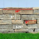 Rustic Buff 8" Retaining Wall