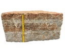 Earth toned outcropping stone