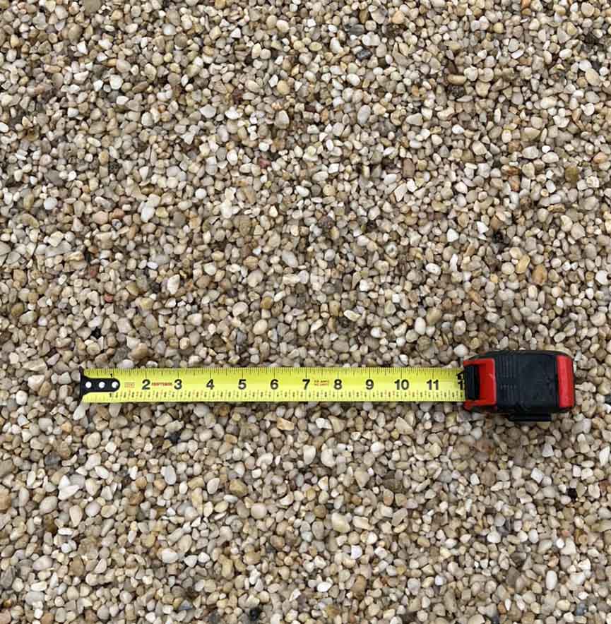 How big is Silica Pea Gravel