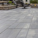 Unilock Beacon Hill Flagstone Smooth Small Rectangle Concrete Paver Patio Install