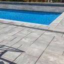 Unilock Beacon Hill Smooth Flagstone Concrete Paver Patio Install