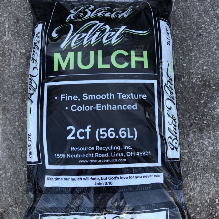 Black bagged mulch