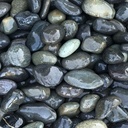 Medium Black Mexican Beach Pebbles
