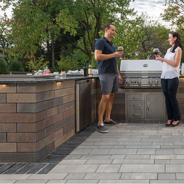 Lineo Dimensional Stone Pillar Unit Sierra Retaining Wall Block
