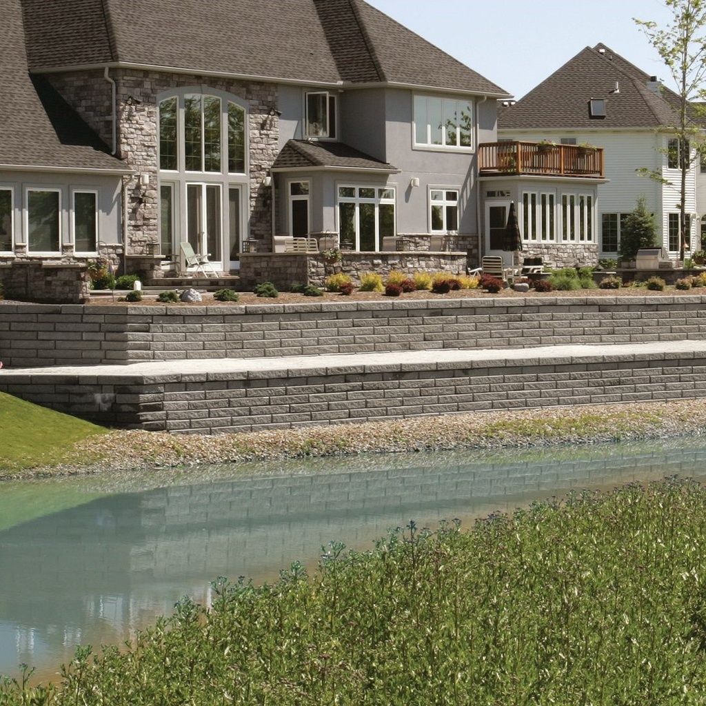 SienaStone Corner Granite Retaining Wall Block