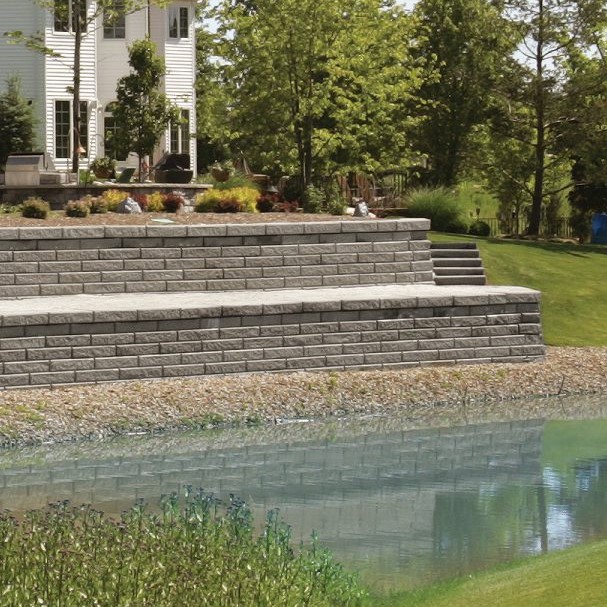SienaStone Corner Granite Retaining Wall Block