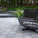 Granito Hex Notte Patio Pavers