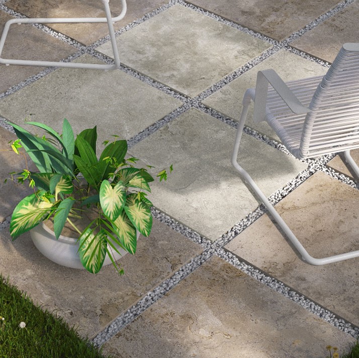Porcelain 24 x 24 Noce Beige Patio Pavers