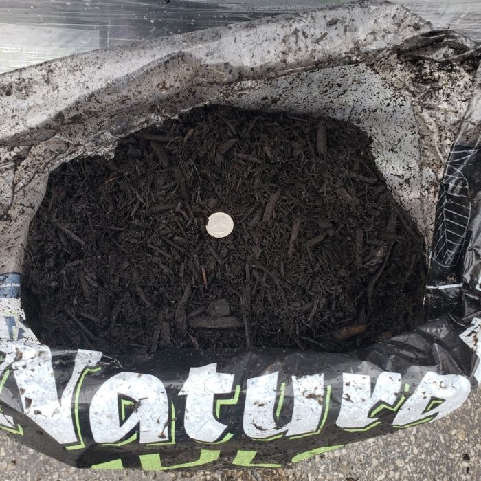 Dyed Black Double Shredded Hardwood Bulk Mulch