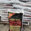 Bags of mulch - brown mulch