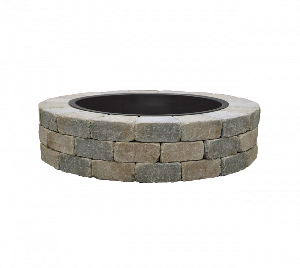 Sunset Round Fire Pit with Insert
