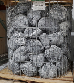 Black Stone Tumbled Boulders 