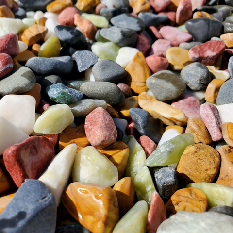 Decorative Multi-Color Stone Pebbles