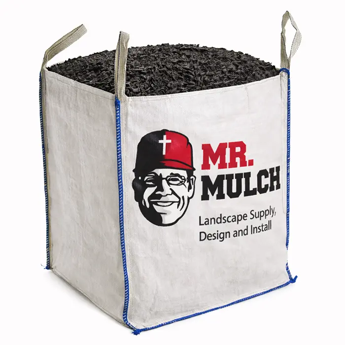 Dyed Black Double Shredded Compost Hardwood Bulk Mulch (Packaged)