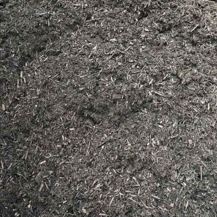 Dyed Black Triple Shredded Bark Hardwood Bulk Mulch (Packaged)
