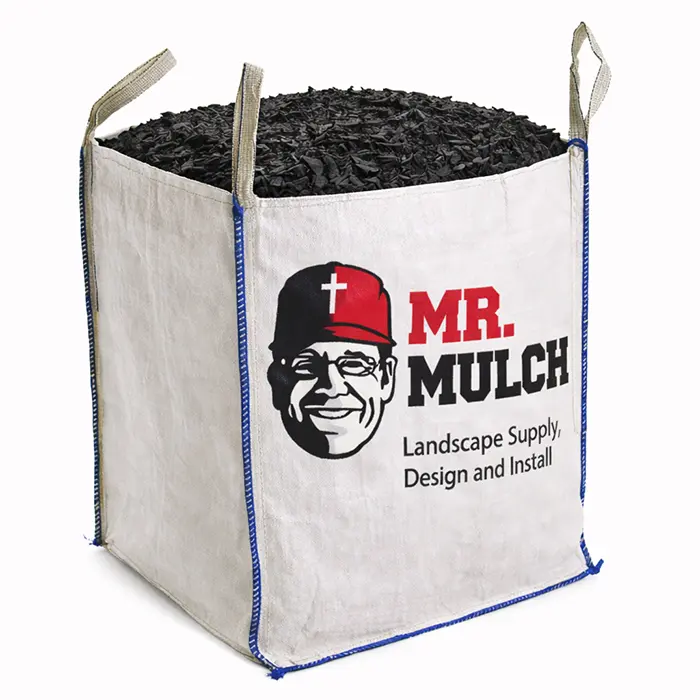 Dyed Black Triple Shredded Bark Hardwood Bulk Mulch (Packaged)