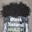 Dyed Black Double Shredded Wood Hardwood Mulch 2cf bag