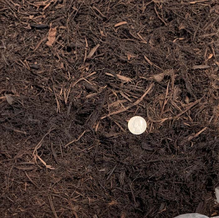 Natural Brown Triple Shredded Bark Hardwood Bulk Mulch