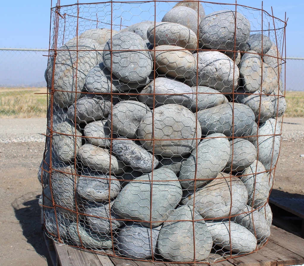 Extra Large 6"-8" Black Mexican Beach Pebbles