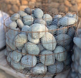Jumbo 8"-12" Black Mexican Beach Pebbles