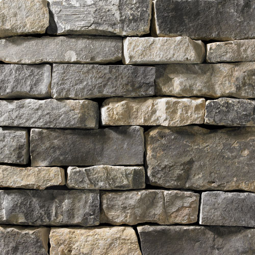 Charcoal Weather Ledge Veneer Thinstone Flats