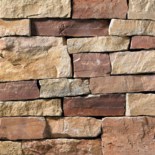 Chilton Full Color Ledge Veneer Thinstone Flats