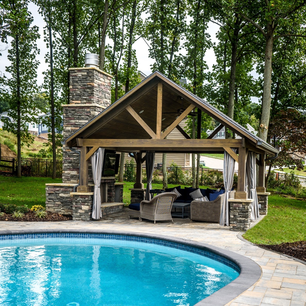 Breckenridge Wood Pavilion 16' x 18'