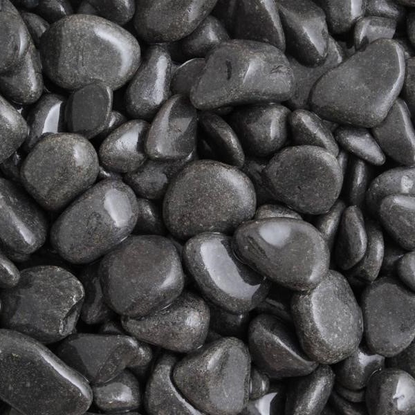 High Polished Black Pebbles