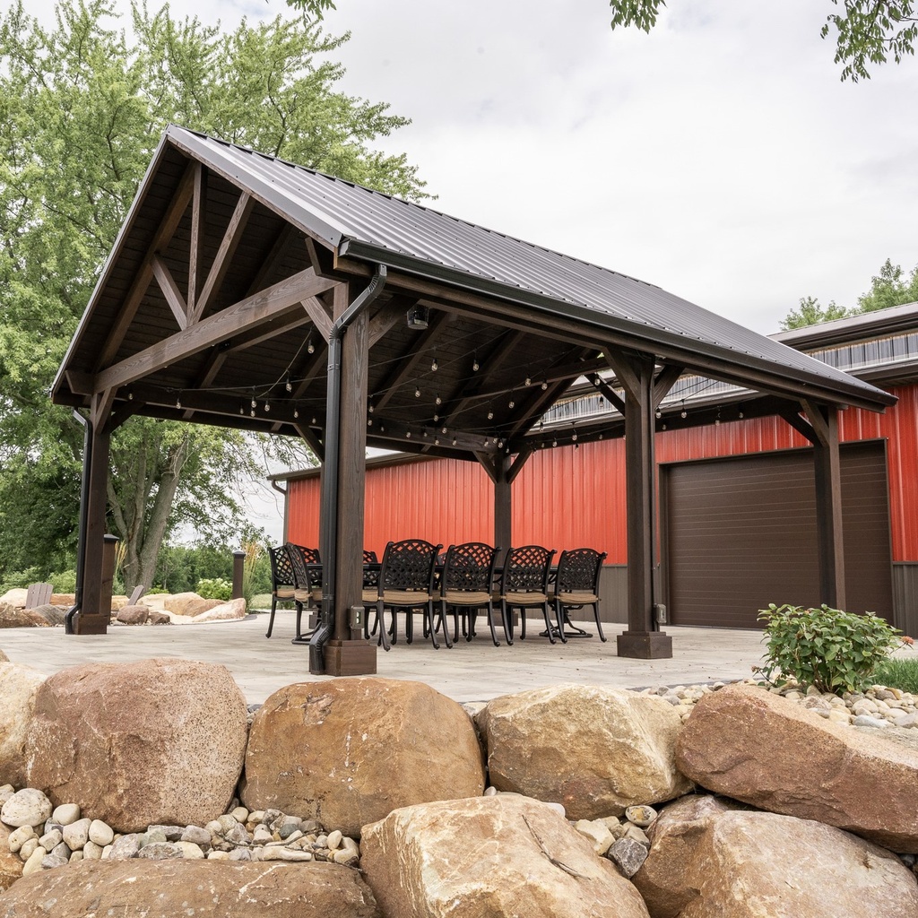 Breckenridge Wood Pavilion 12' x 20'
