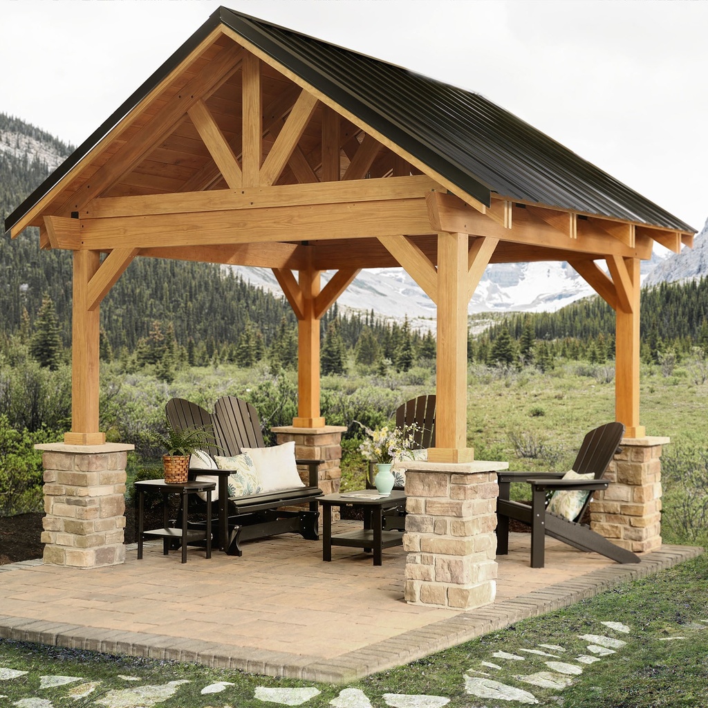Breckenridge Wood Pavilion 12' x 12'