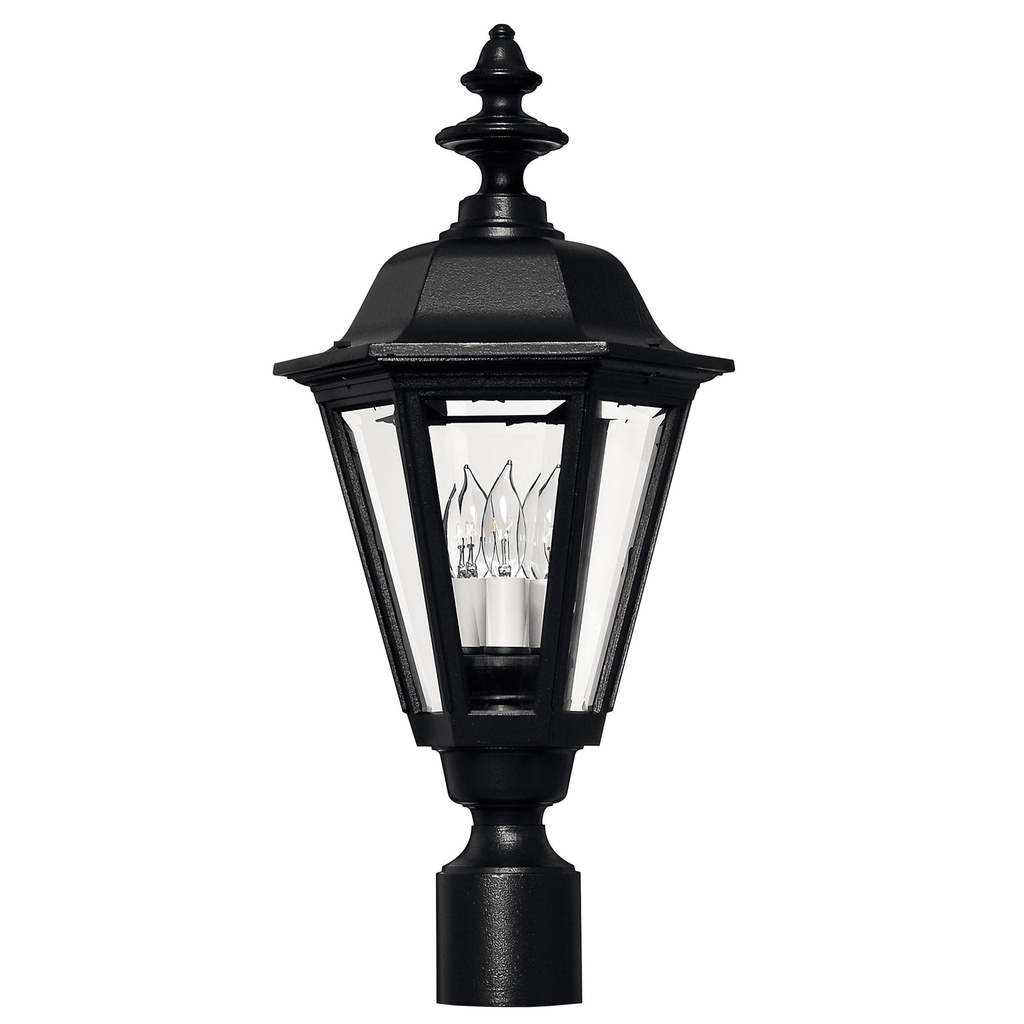 Hinkley Manor House Large Post Mount Lantern (1441BK)