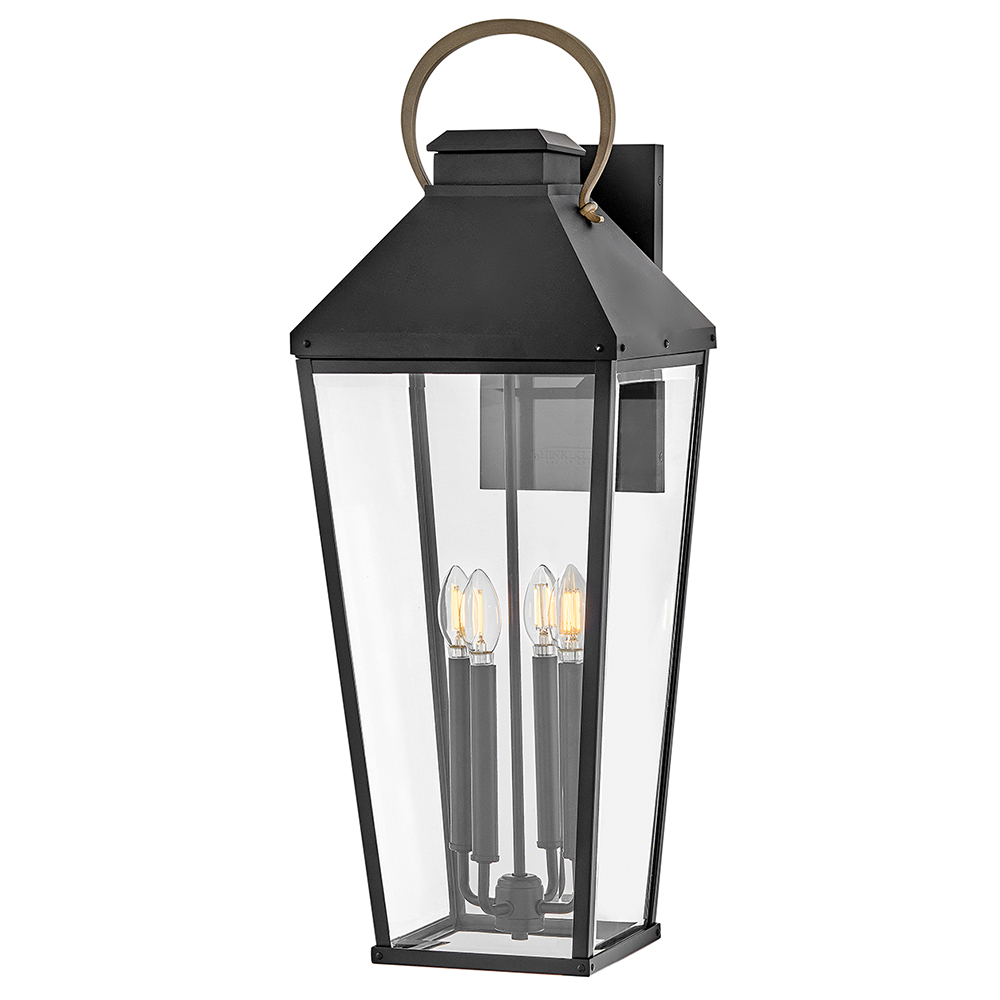 Hinkley Dawson Extra Large Wall Mount Lantern (17509BK)