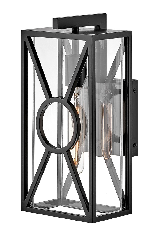 Hinkley Brixton Small Wall Mount Lantern (18370BK)