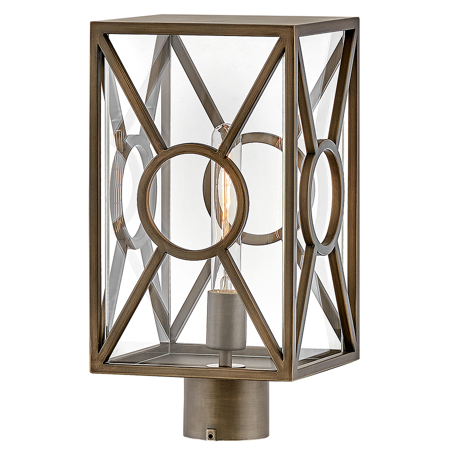 Hinkley Brixton Medium Post Mount Lantern (18371BU)